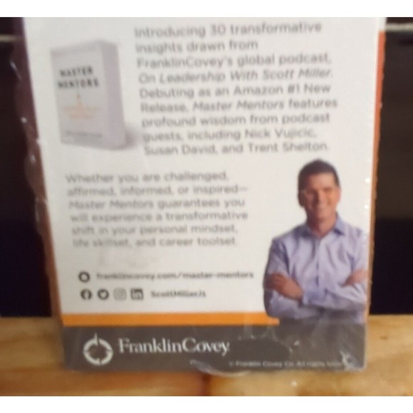 Master Mentors 30 Transformative Insights Greatest Minds Card Scott J.Miller NWT - Picture 2 of 6